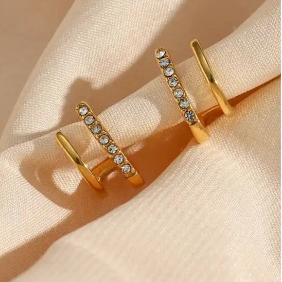 Raquel Double Hoop Earring - Picture 3 of 6